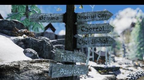 上古卷轴5：重置版MOD Bruma Roadsigns 2k HD