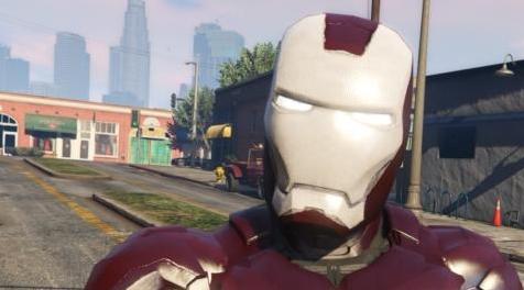 侠盗猎车手5「GTA5」Mod: Iron Man Red And White (Iron Man MK4 by JR59 Retexture)