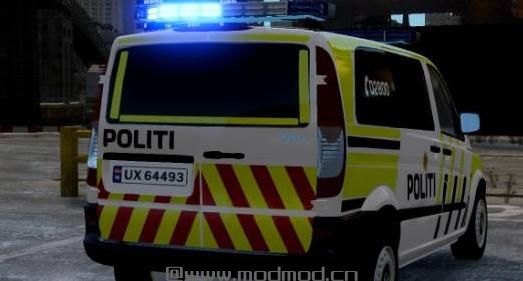 梅赛德斯Vito2014 双色 挪威警车