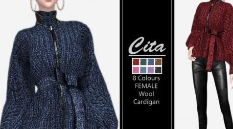 模拟人生4MOD CITA - Wool - Cardigan /Jacket - Top 上衣