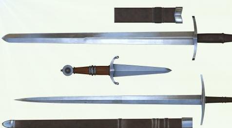 上古卷轴5：重置版MOD Elvarheim的武器（Azincourt  -  Glimmer  -  Cyrodilic Steel Dagge