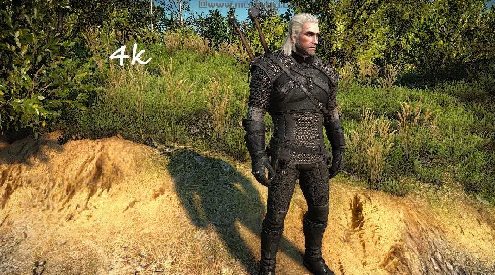 巫师3：狂猎MOD 凯尔莫罕盔甲4K上色