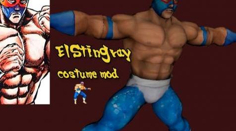 终极街霸4MOD El Stingray costume for El Fuerte