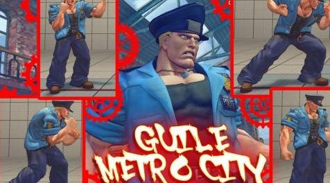 终极街霸4MOD Super street fighter 4 PC - Guile Metro City Cop