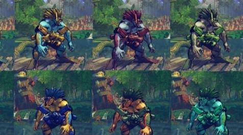 终极街霸4MOD Blanka Summer Time 10 color pack