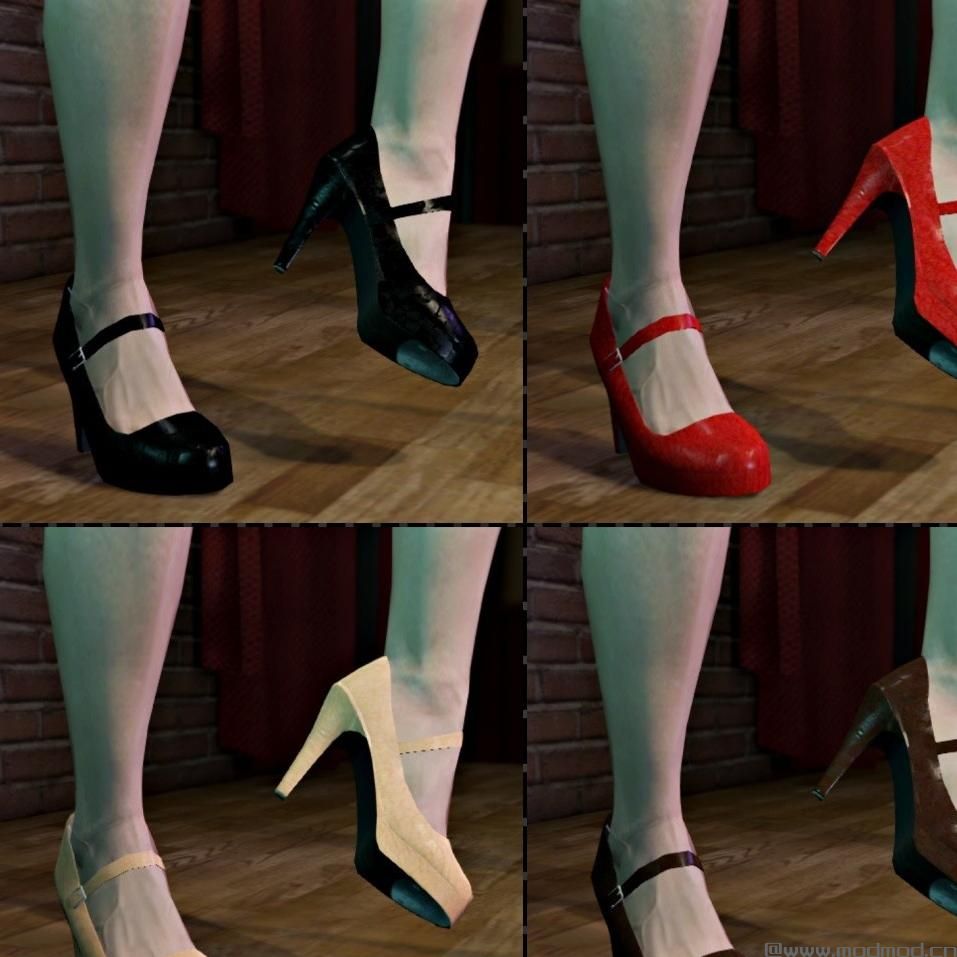 侠盗猎车手5「GTA5」Mod: Tap Shoes (for MP Female Model)