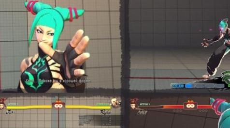 终极街霸4MOD Juri - Hatsune Miku cosplay