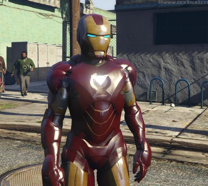 侠盗猎车手5「GTA5」Mod: Iron Man Mark 6 (Iron Man MK4 by JR59 Retexture)