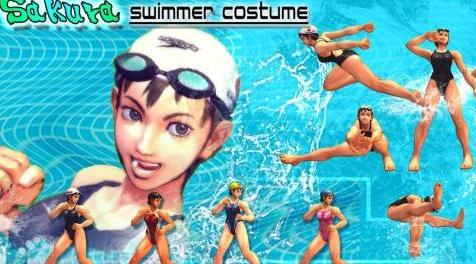 终极街霸4MOD Sakura - Swimmer costume