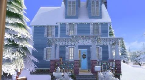 模拟人生4MOD Colonial Christmas Home (No CC) 房子