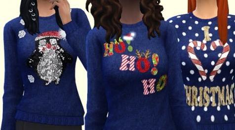 模拟人生4MOD Holiday Sweater 毛衣