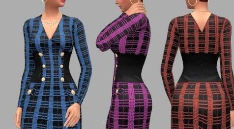 模拟人生4MOD Dress - Heidi 连衣裙