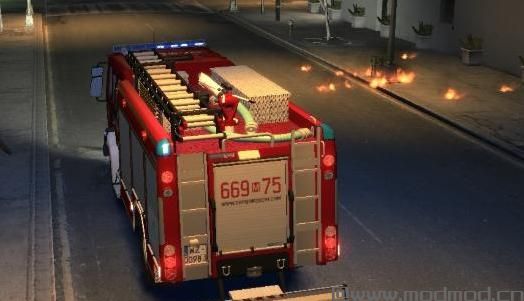 雷诺Midlum 300.14 dXi救火车