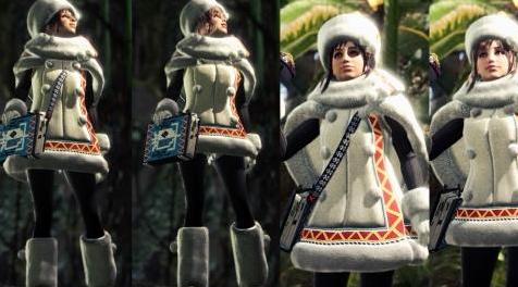 怪物猎人：世界MOD Handler的定制冬季精神外套