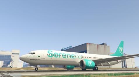 侠盗猎车手5「GTA5」Mod: SereneAir Livery for Boeing 737-MAX9
