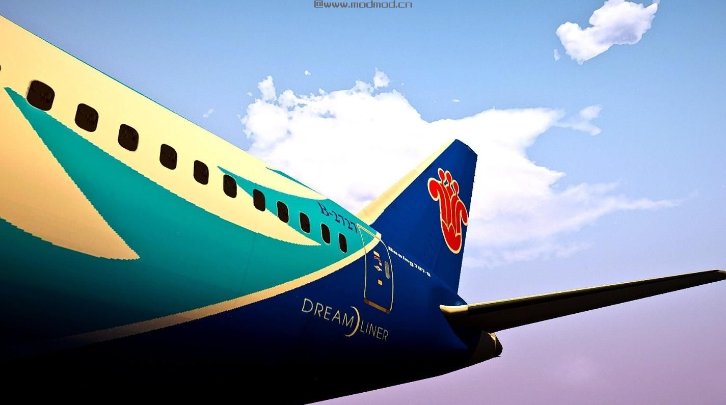 侠盗猎车手5「GTA5」Mod: China Southern 787-8 Dreamliner Livery