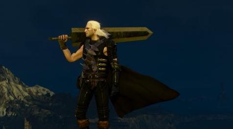 巫师3：狂猎MOD 黑色的Swordsman服装