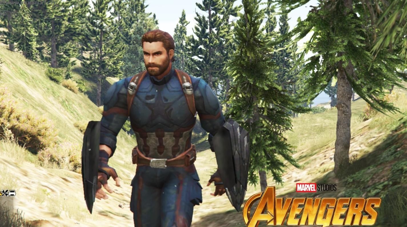侠盗猎车手5「GTA5」Mod: Captain America (Avengers Infinity War) [Add-On]