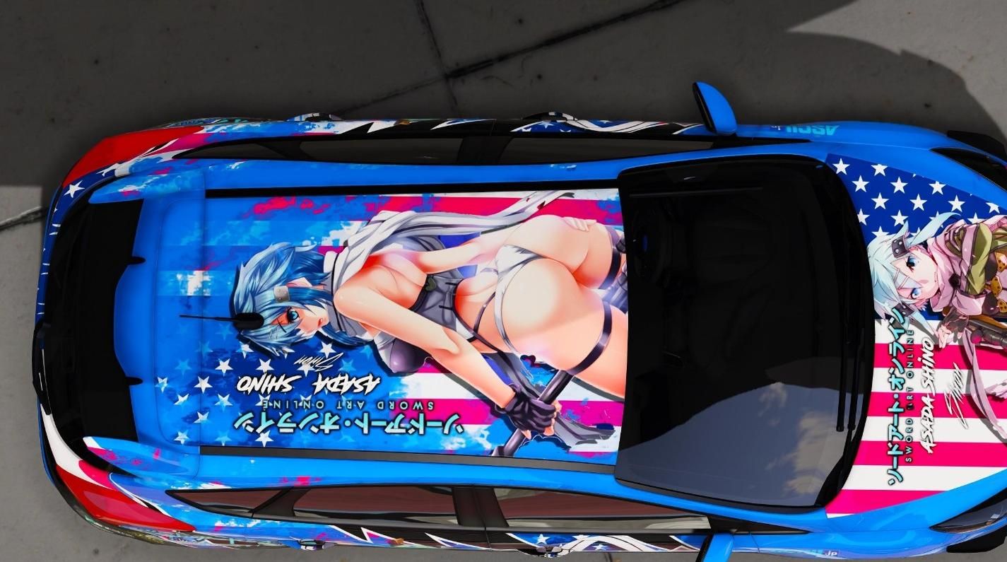 Ford Focus Asada Shino Sword Art Online itasha