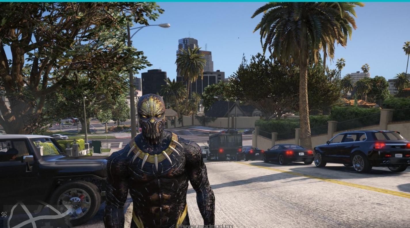 侠盗猎车手5「GTA5」Mod: 来自黑色平底电影的KILLMONGER