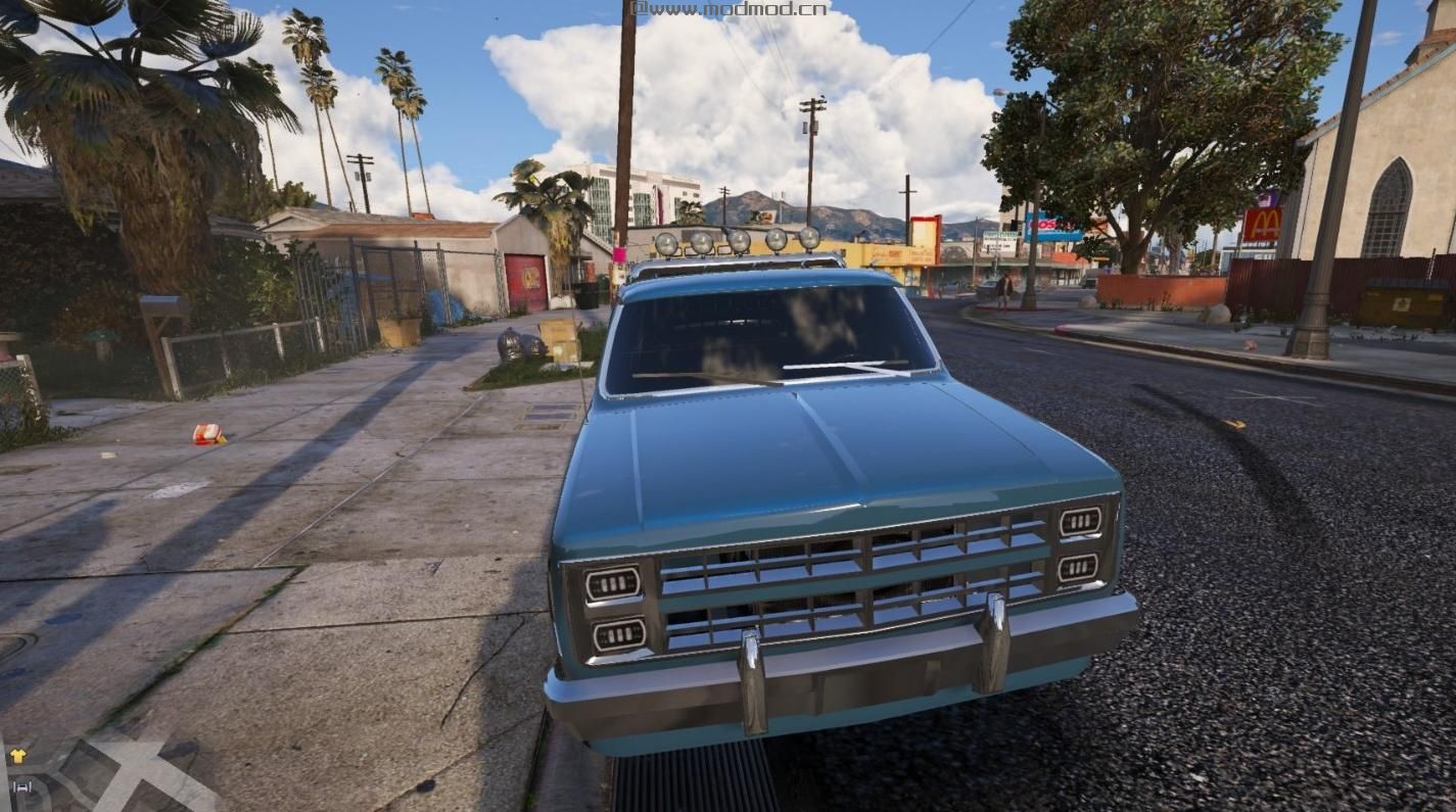 侠盗猎车手5「GTA5」Mod: LED HALO LIGHTS FOR 1986 CHEVY SILVERADO