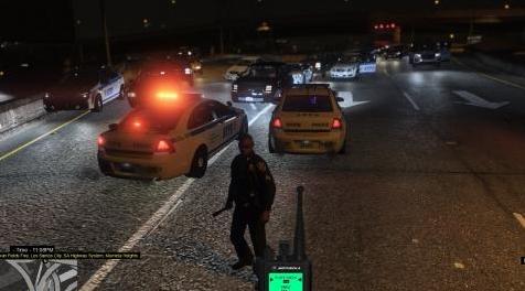 侠盗猎车手5「GTA5」Mod: Brighter Display for 5 button Policesmartradio