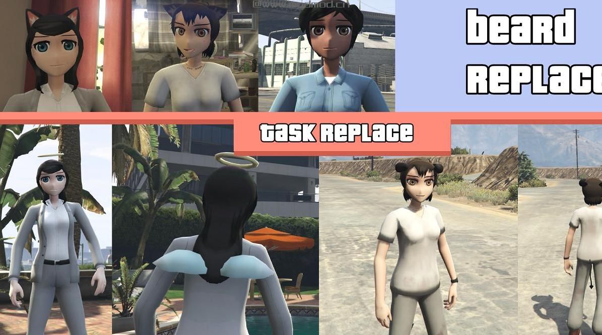 侠盗猎车手5「GTA5」Mod: moedesu包装【日本式性感皮肤】