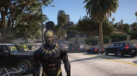侠盗猎车手5「GTA5」Mod: 来自黑色平底电影的KILLMONGER