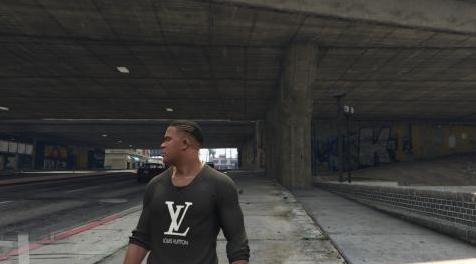 侠盗猎车手5「GTA5」Mod: Louis Vuitton - Gucci - T shirt