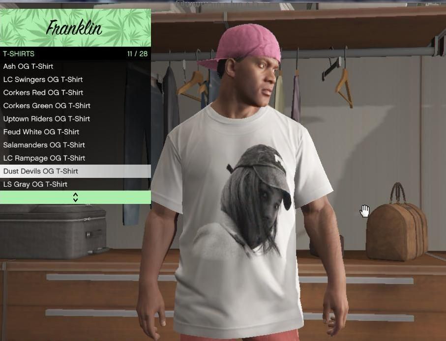 侠盗猎车手5「GTA5」Mod: 2个审美女孩纹理T恤