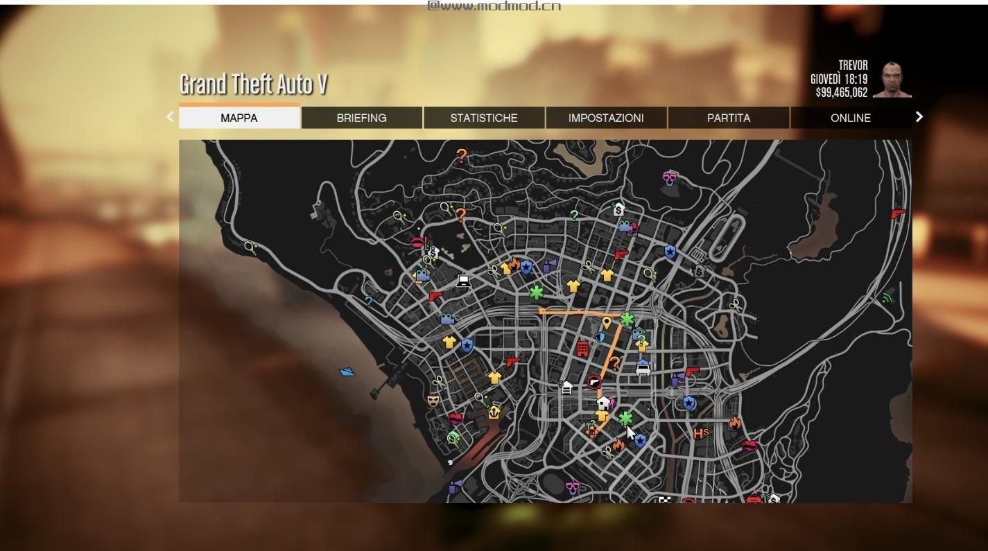 侠盗猎车手5「GTA5」Mod: GPS路线颜色