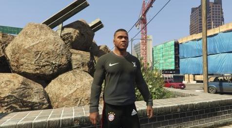 侠盗猎车手5「GTA5」Mod: 富兰克林的黑色长袖