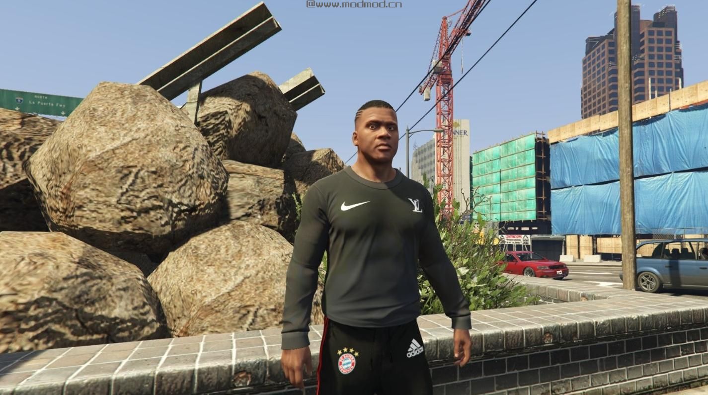 侠盗猎车手5「GTA5」Mod: 富兰克林的黑色长袖