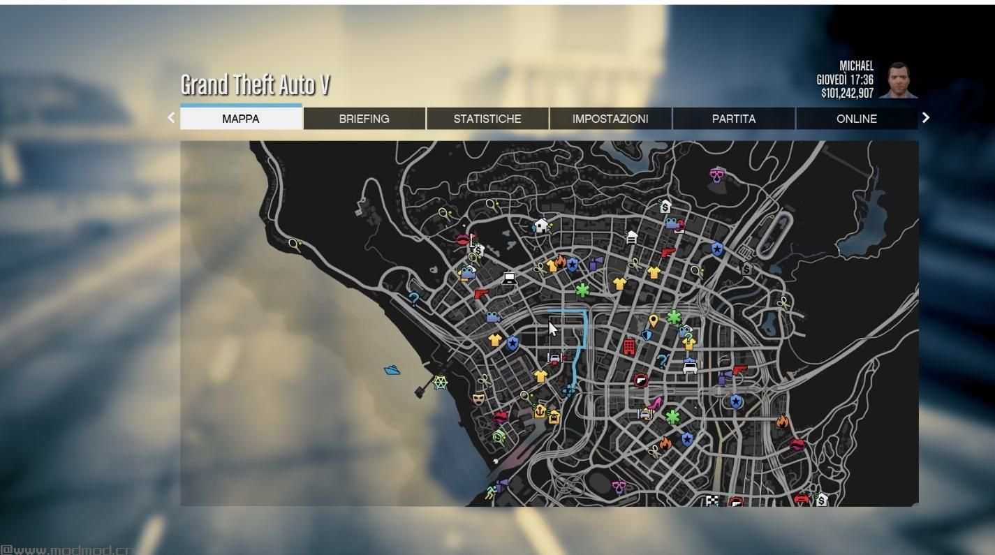 侠盗猎车手5「GTA5」Mod: GPS路线颜色