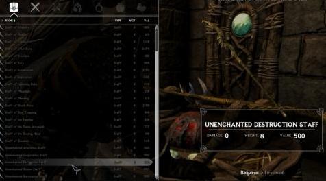 上古卷轴5：重置版MOD Jebbalon的空白职员食谱 - 无魔杖