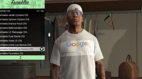 侠盗猎车手5「GTA5」Mod: CAMISA GOOGLE