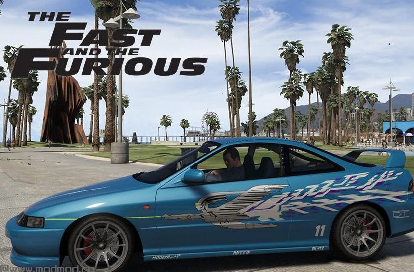 侠盗猎车手5「GTA5」Mod: 速度与生气的Mia&rsquo;s Acura Integra乙烯基