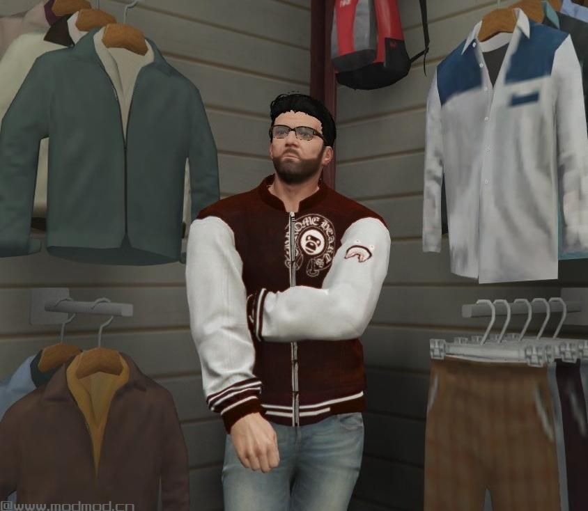 侠盗猎车手5「GTA5」Mod: Bape Jersey For Michael
