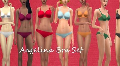 模拟人生4MOD Angelina Bra Set 文胸套装