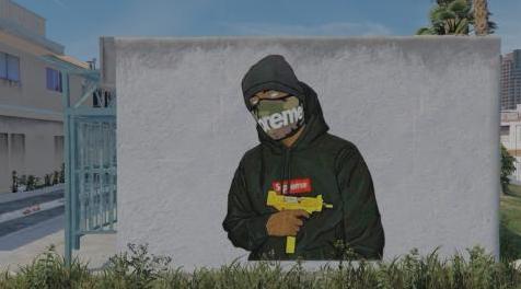侠盗猎车手5「GTA5」Mod: Supreme 4K Graffiti