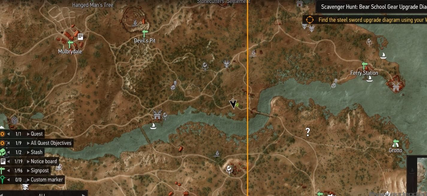 巫师3：狂猎MOD 地图标记的轮廓