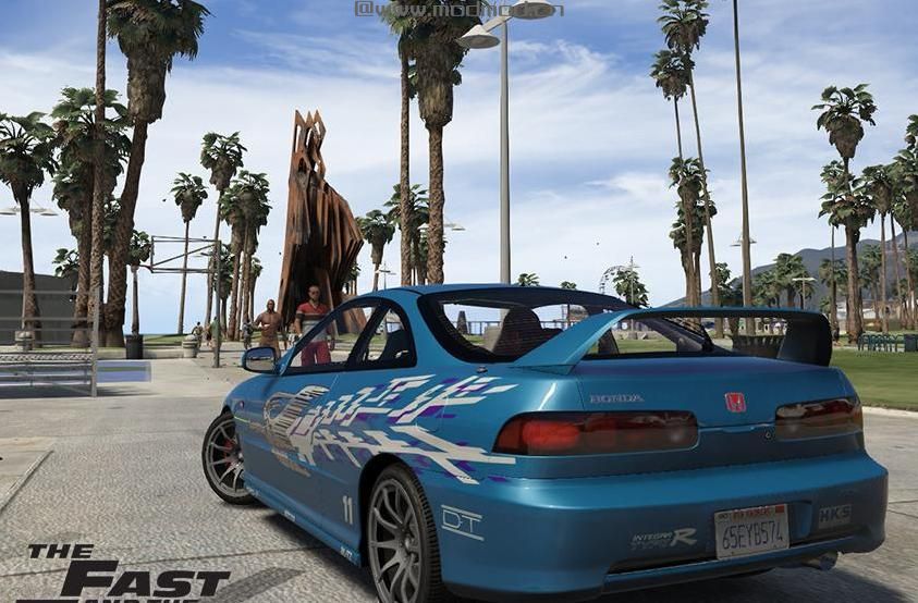 侠盗猎车手5「GTA5」Mod: 速度与生气的Mia&rsquo;s Acura Integra乙烯基