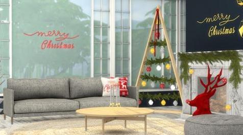 模拟人生4MOD Lithium Christmas Living 圣诞家具