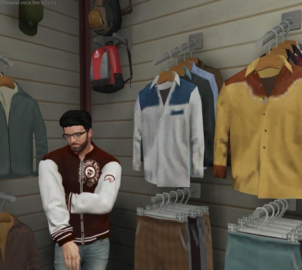 侠盗猎车手5「GTA5」Mod: Bape Jersey For Michael