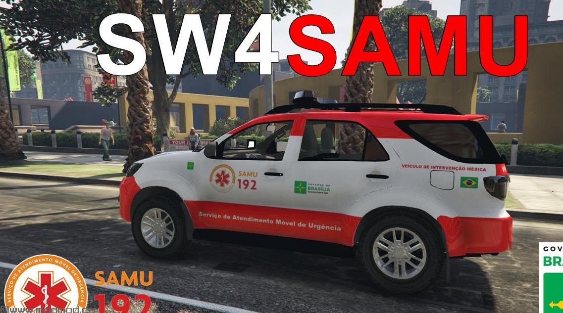 侠盗猎车手5「GTA5」Mod: 紧急车辆 -  SW4 SAMU（BRASIL）