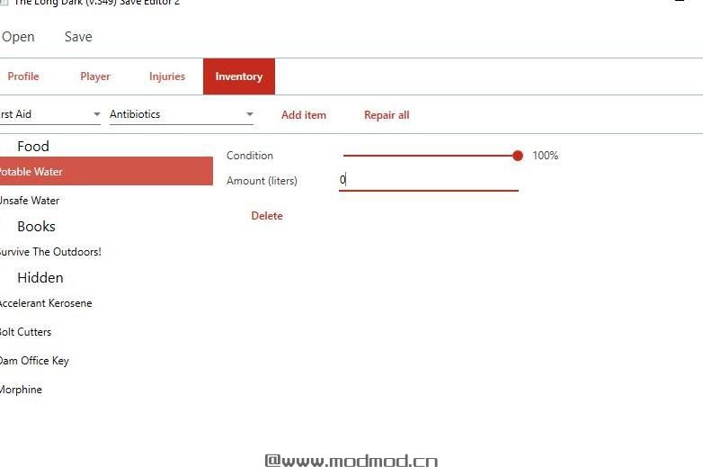 漫漫长夜游戏存档编辑工具 v2.131 