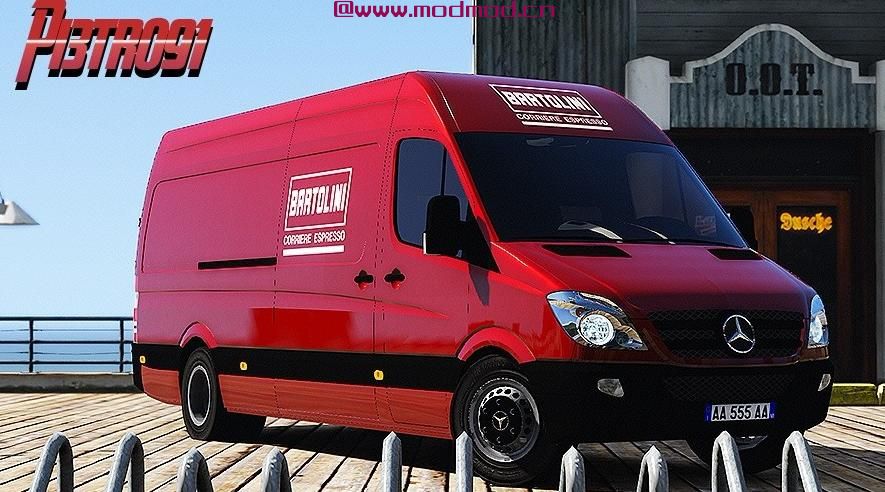 侠盗猎车手5「GTA5」Mod: 2013 Mercedes Sprinter - Bartolini Livery