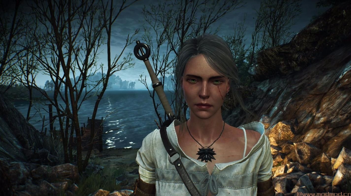 巫师3：狂猎MOD Permanent wolf medallion for Ciri（希里狼徽章）