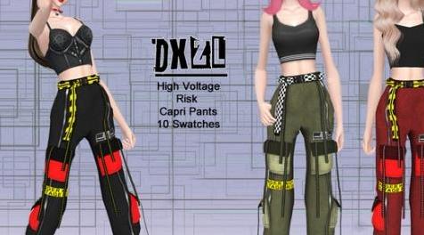 模拟人生4MOD DXZL - Capri Pants 裤子