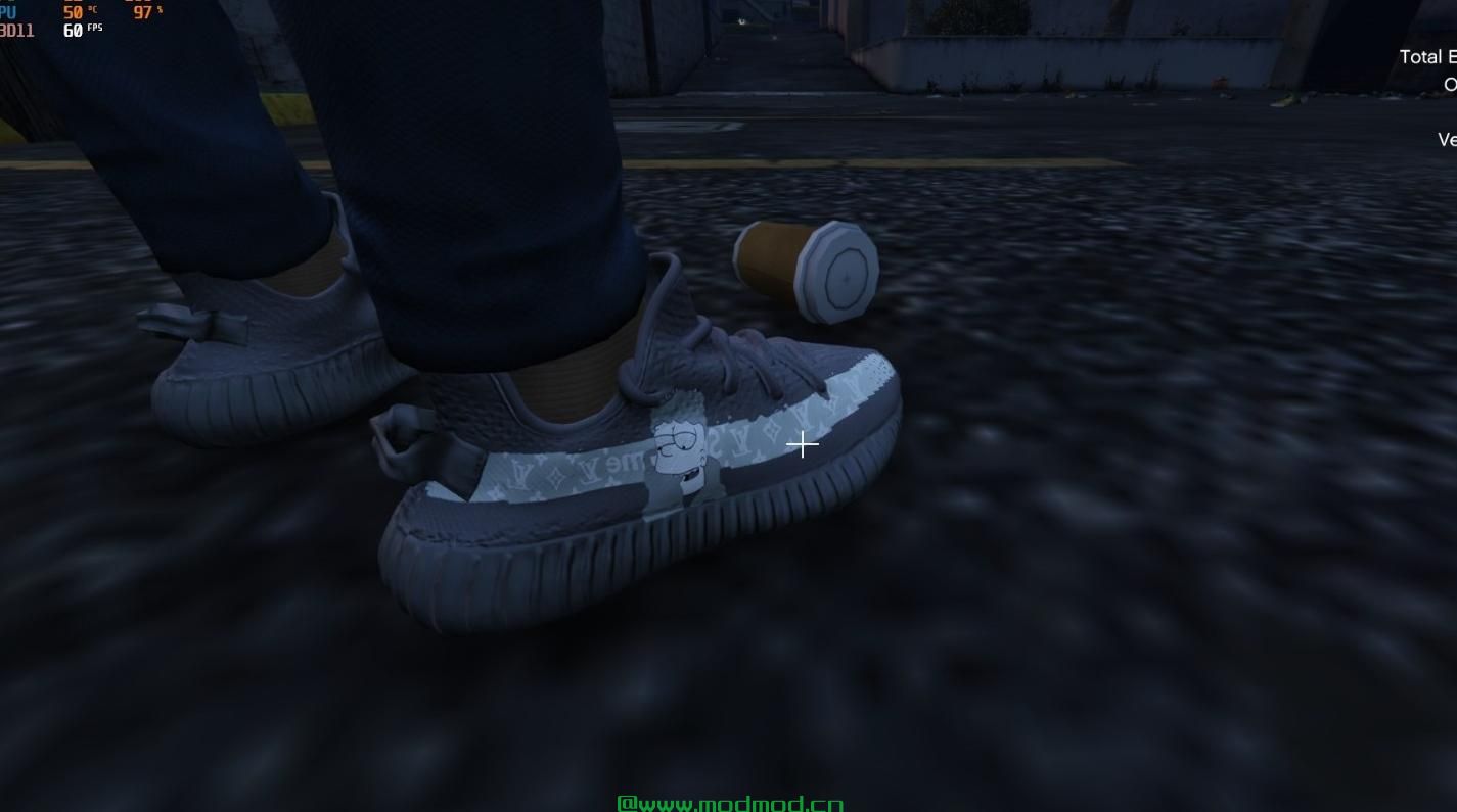 侠盗猎车手5「GTA5」Mod: Pink Louis Vuitton x Yeezy（El Barto）